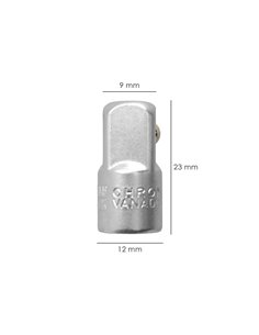 Adaptador Aumentador 1/4" Hembra 3/8" Macho 2