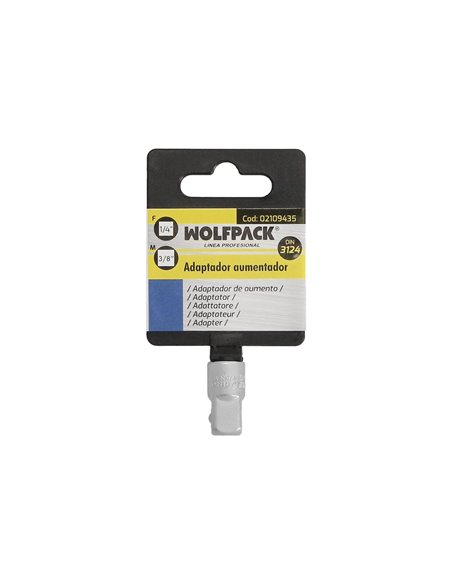 Adaptador Aumentador 1/4" Hembra 3/8" Macho