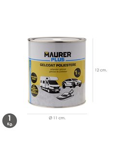 Gel Coat Poliester 1kg. Blanco. Pintura Poliester Para Fibra De Vidrio / Resina. 2