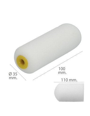 Rodillo Espuma Recambio Para Esmalte Acrilico 100 mm.  Set 10 Rodillos. Rodillo Espuma, Rodillo Pintura Acrilica