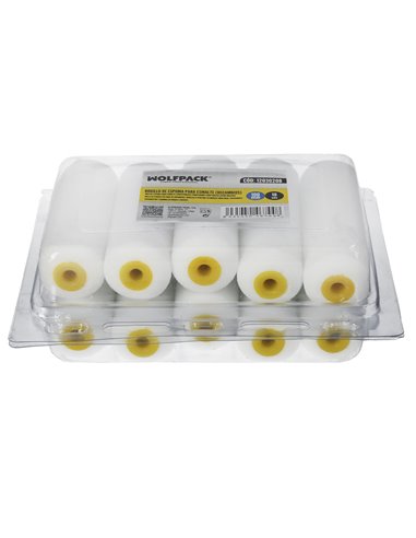 Rodillo Espuma Recambio Para Esmalte Acrilico 100 mm.  Set 10 Rodillos. Rodillo Espuma, Rodillo Pintura Acrilica