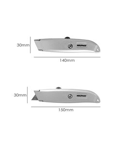 Cuchillo Hoja Trapezoidal Retráctil Acero Sk5 2