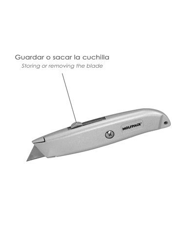 Cuchillo Hoja Trapezoidal Retráctil Acero Sk5
