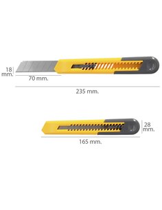 Cutter Profesional Hoja Acero Al Carbono 18 mm. Cuter Manualiadades, Cutters Trabajo, 2