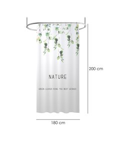 Cortina Ducha Nature 180x200 cm. Impermeable 2