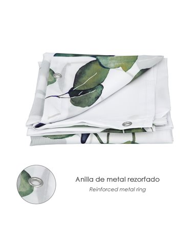 Cortina Ducha Nature 180x200 cm. Impermeable