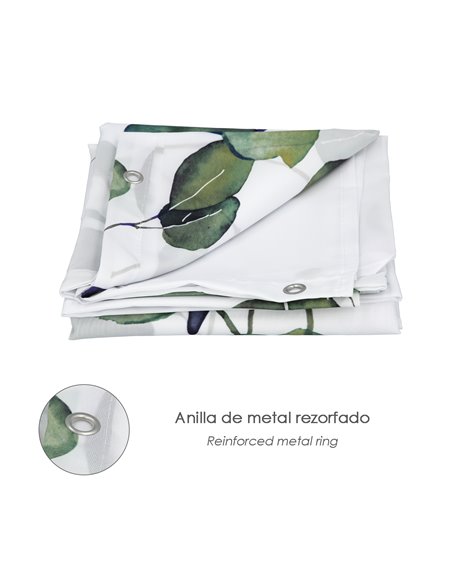 Cortina Ducha Nature 180x200 cm. Impermeable