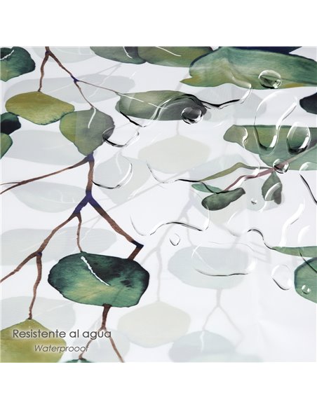 Cortina Ducha Nature 180x200 cm. Impermeable