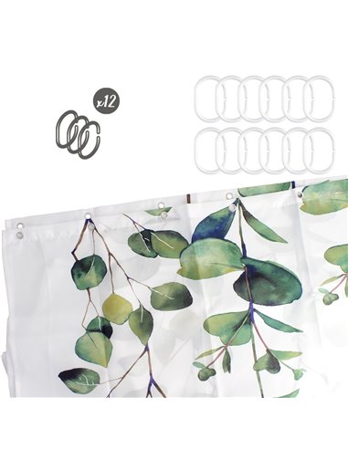 Cortina Ducha Nature 180x200 cm. Impermeable