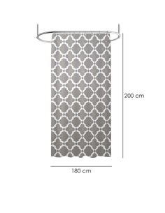 Cortina Ducha Vintage 180x200 cm. Impermeable 2