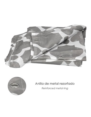 Cortina Ducha Vintage 180x200 cm. Impermeable