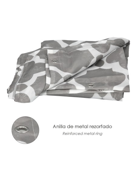 Cortina Ducha Vintage 180x200 cm. Impermeable