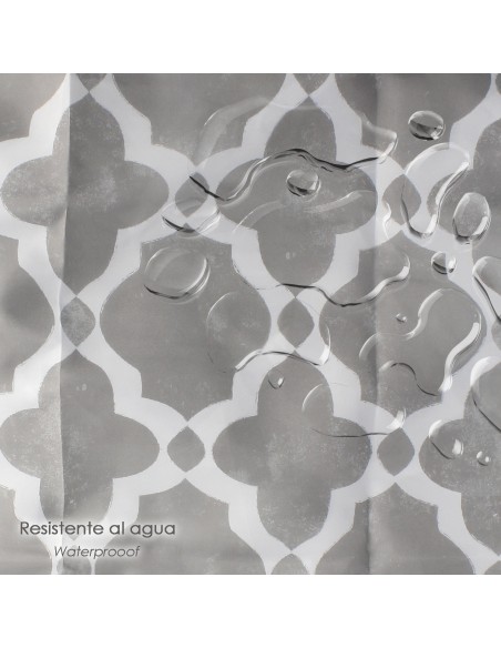 Cortina Ducha Vintage 180x200 cm. Impermeable
