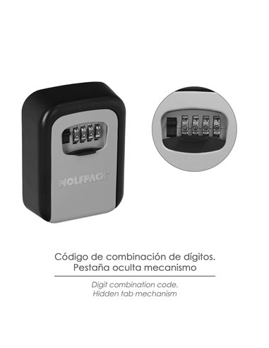 Caja Seguridad Llaves 125x95x40 mm.4 Digitos. Caja Llaves, Caja Llaves Calle, Caja De Llaves Pared, Caja Llaves Codigo