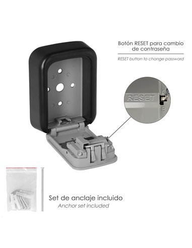 Caja Seguridad Llaves 125x95x40 mm.4 Digitos. Caja Llaves, Caja Llaves Calle, Caja De Llaves Pared, Caja Llaves Codigo