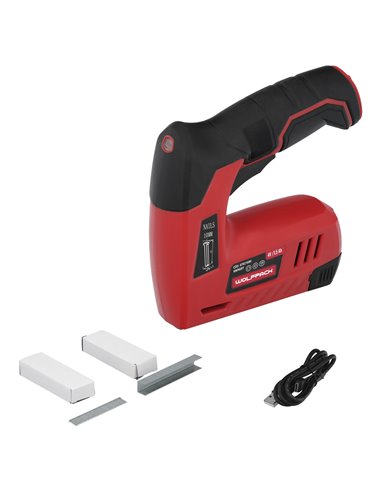 Clavadora Grapadora  Recargable, Pistola Grapas y Clavos, Clavadora a Bateria, 1.500 mAh, 40 Grapas Minuto Con Grapas y Clavos