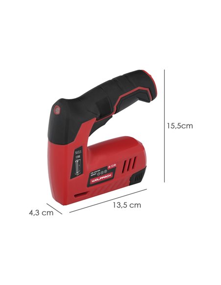 Clavadora Grapadora  Recargable, Pistola Grapas y Clavos, Clavadora a Bateria, 1.500 mAh, 40 Grapas Minuto Con Grapas y Clavos