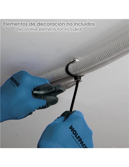 Taco Fijación Brida Nylon Blanco 8 mm. (Bolsa 100 Unidades)
