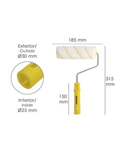 Rodillo Pintar Antigota 180x40 Mm 2