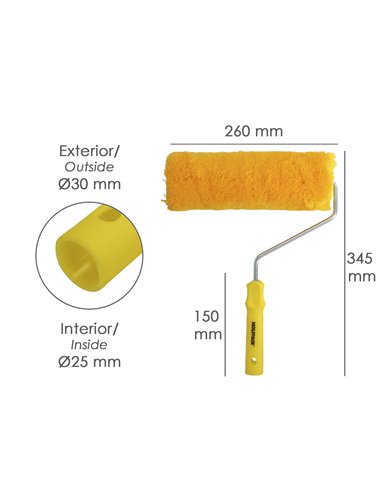Rodillo Pintar Fachadas 250x50 Mm