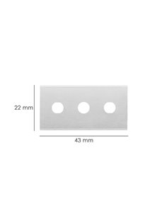 Hoja Rectangular Rascavidrios Domestico ( 5 piezas) 2