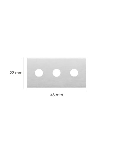 Hoja Rectangular Rascavidrios Domestico ( 5 piezas)