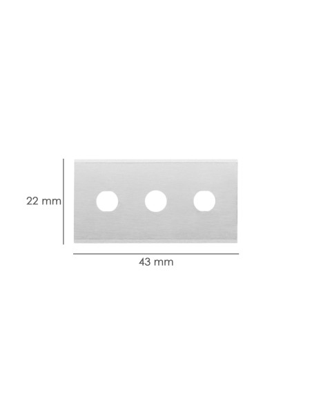 Hoja Rectangular Rascavidrios Domestico ( 5 piezas)