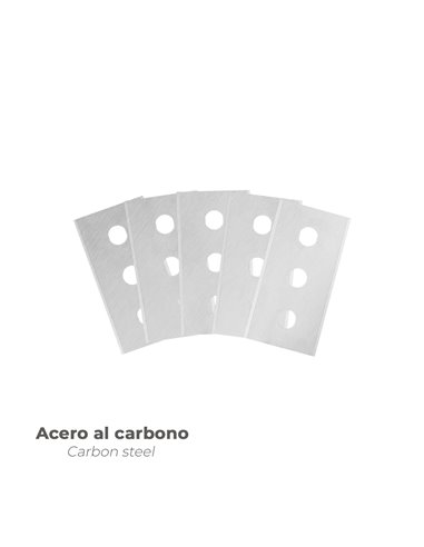 Hoja Rectangular Rascavidrios Domestico ( 5 piezas)