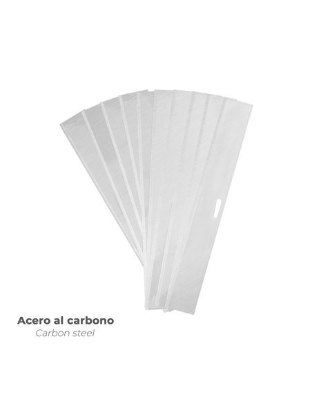 Hoja Recambio Rascador Mango Metalico 10 Cm (Estuche De 10 Piezas)