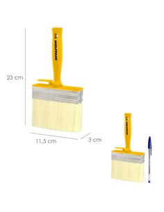 Brocha Profesional Techos 120x30 Mm. Cerda Blanca. Mango Ergonomico, Con Gancho. Brocha Pintura, Brocha Pintor Profesional 2