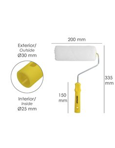 RODILLO PINTAR POLIESTER 200mm 2