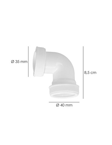 Codo Desague M-H 1 1/2