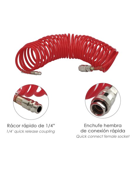 Kit Accesorios Para Compresor Aire Comprimido 5 Piezas Con Click Rapido
