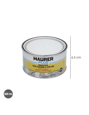 Masilla Para Marmol 500ml Blanca Con Catalizador.