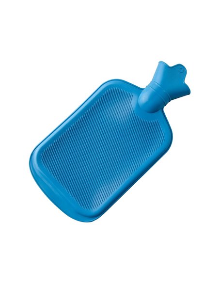 Borsa dell'acqua calda SUPREME in gomma blu da 2 litri