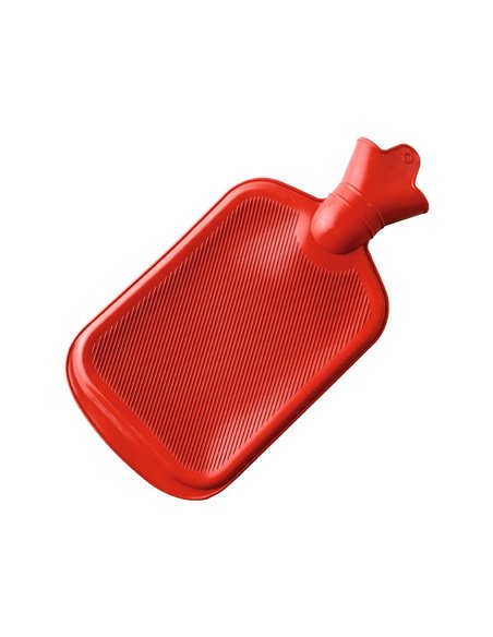 Bouillotte SUPREME caoutchouc rouge 2 litres
