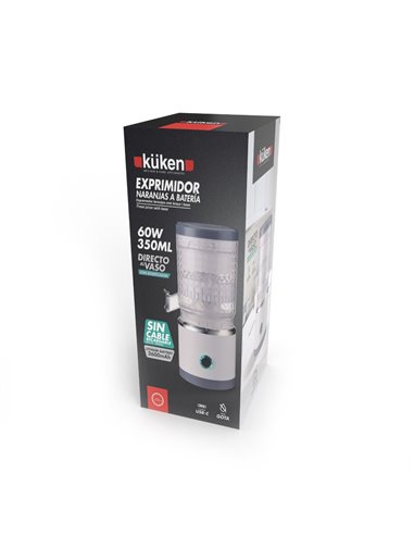 KÜKEN 60W battery-powered orange juicer