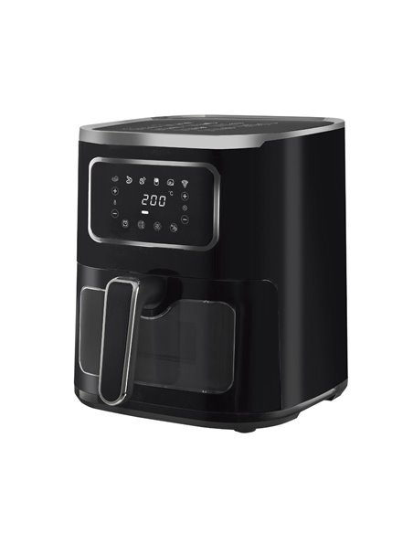 Freidora sin aceite negra digital 5 litros con ventana KÜKEN
