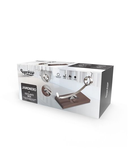 Ham holder swing model stainless steel/wood