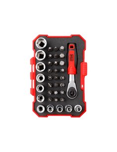Juego carraca mini STEIN CR-V 38 piezas