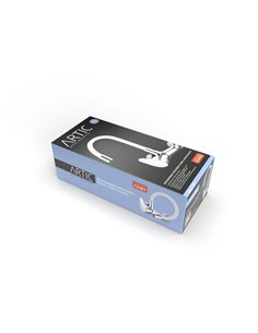JAVA Mitigeur d'évier mural flexible en caoutchouc blanc 2