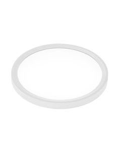 Painel LED redondo superfície branca 300mm 24W CCT