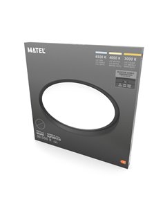 Round LED panel black surface 400mm 32W CCT 2