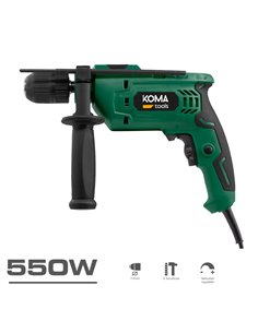 Taladro percutor 550W 230V 50Hz Función perforante y martillo KOMA TOOLS 2