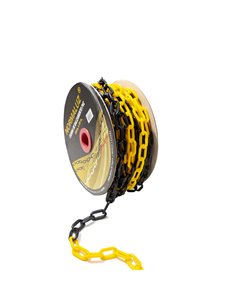Cadena de plástico amarilla y negra 25m NORMALUZ 2
