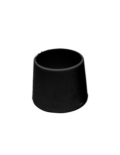 Contera redonda flexible “CNT07” de caucho negro Ø1x1,6cm (25 unidades) MICEL