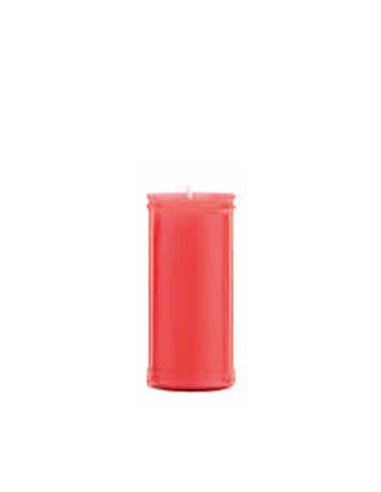 Vela roja plastificada para difuntos Ø5,5x13cm BASICS