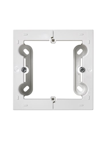 Caja de superficie blanca “Serie 10” para pulsador/conmutador/enchufe (2P+T tipo F) hecha en plástico IP20 8,4x4x8,4cm SIMON