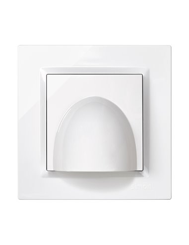 Salida de cable “Serie 10” en color blanco 8,5x5,5x8,5cm SIMON