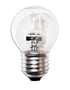 LUZ DLU LAMPARA HALOG.ESFERICA CLARA ECO30 230V-42W E27 FLE3U040